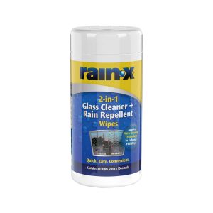 2 in 1 Glass Cleaner wipes with rain repellent