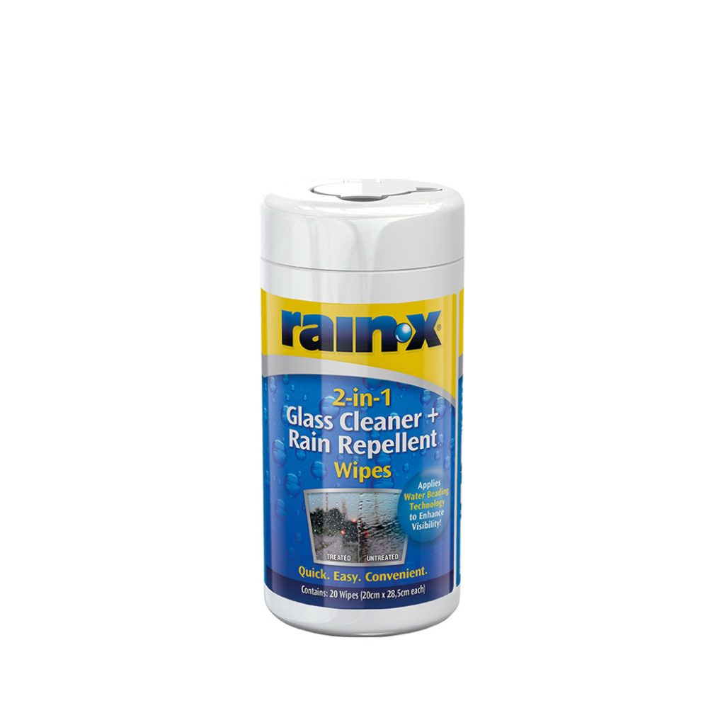 2 in 1 Glass Cleaner & Rain Repellent Wipes