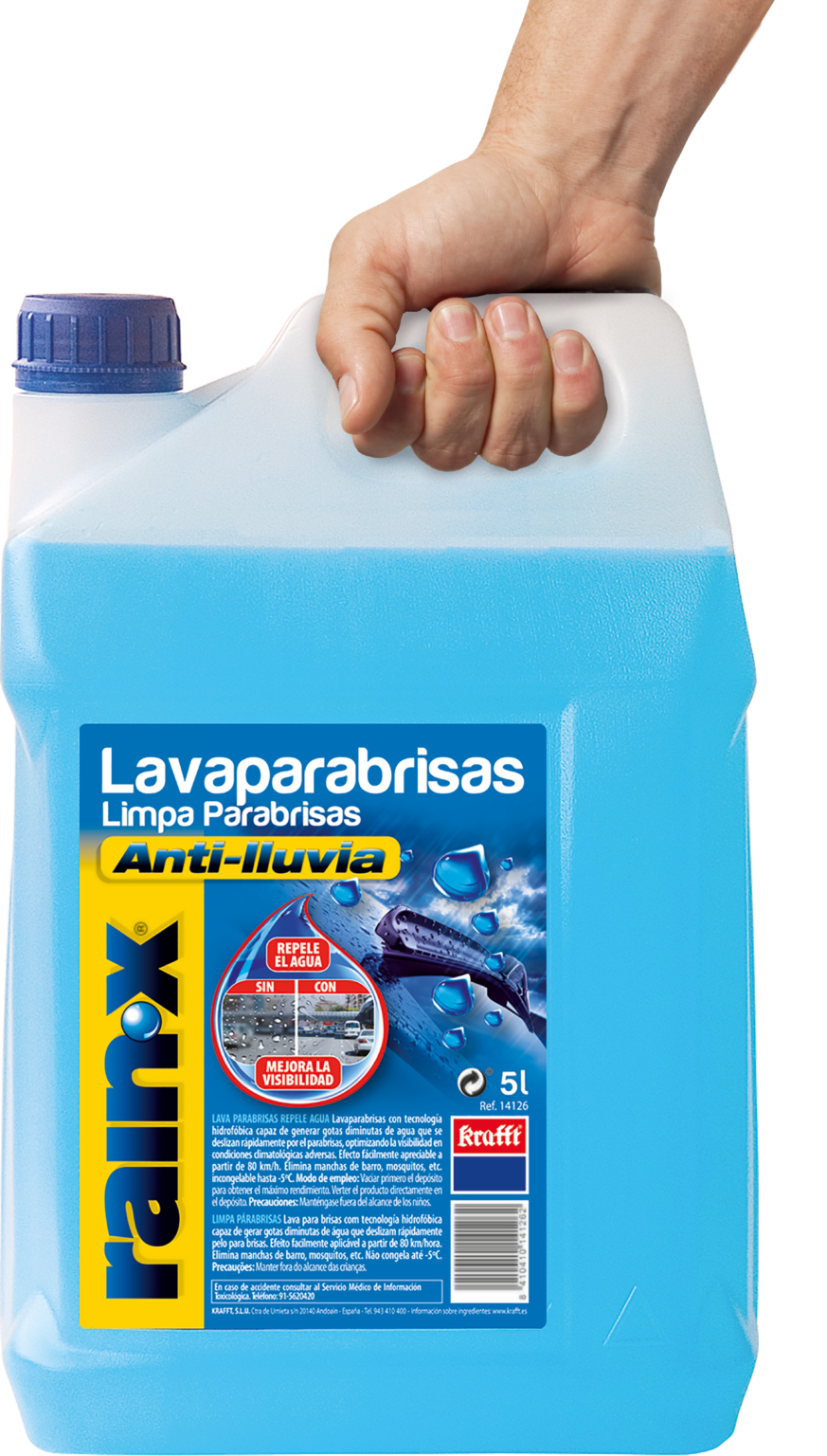 RainX Screen Wash 5°C (5L) Superior Visibility, Ultimate Protection